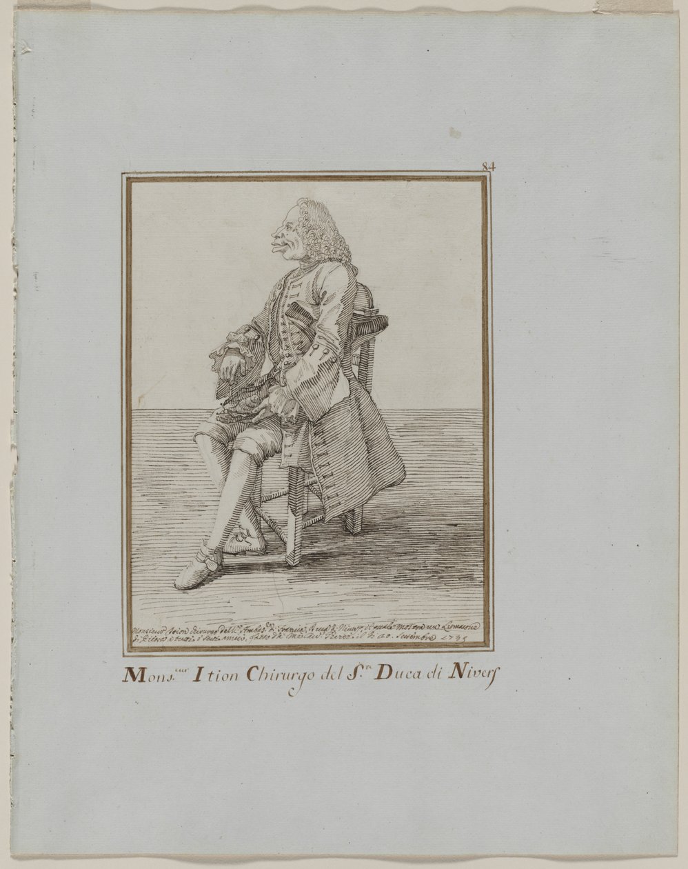Monsieur Ition chirurg sre. vévoda z Nivers od Pier Leone Ghezzi