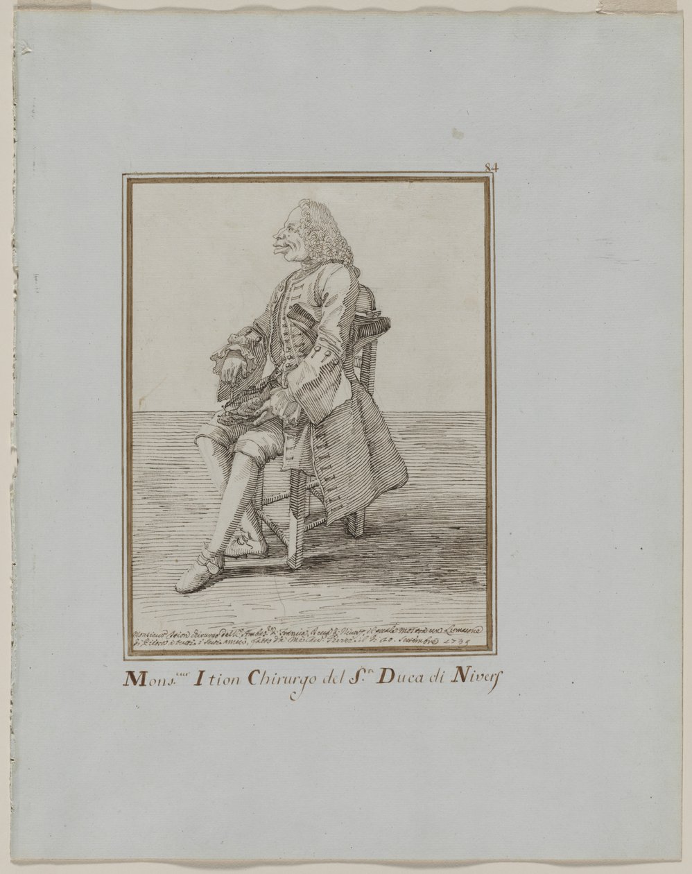 Monsieur Ition chirurg sre. Vévoda z Nivers, 1749. od Pier Leone Ghezzi