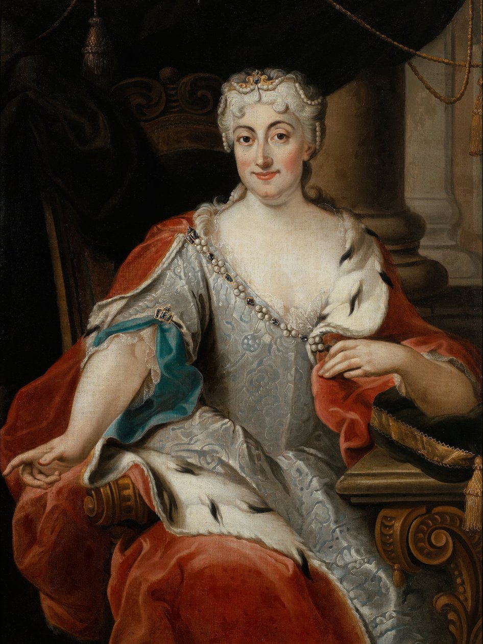 Portrét Marie Clementiny Sobieské 1702-1735 od Pier Leone Ghezzi