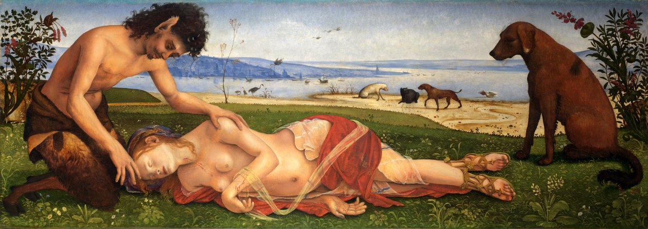 Satyr truchlící nad nymfou, kolem roku 1495 od Piero di Cosimo