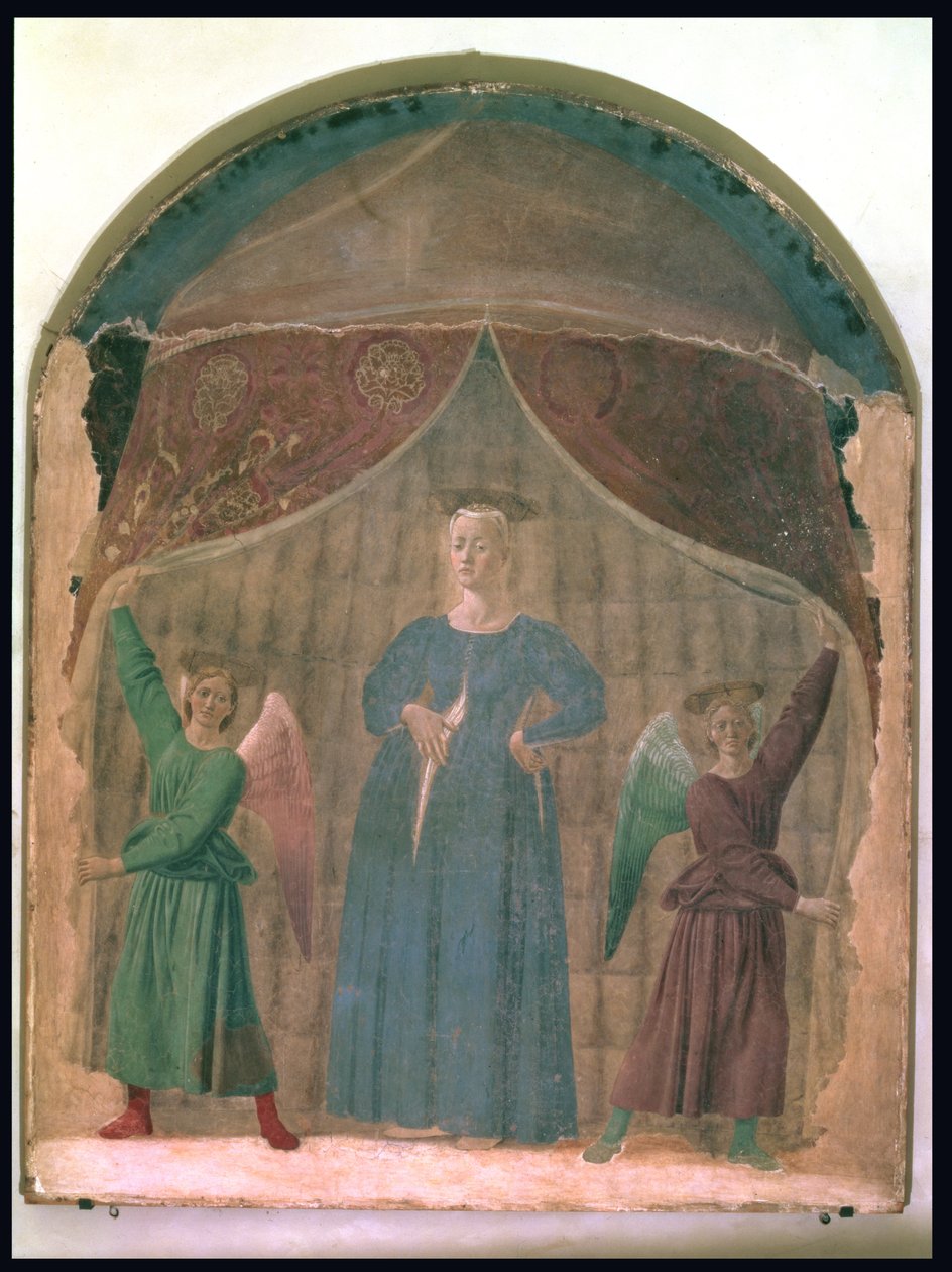 Madonna del Parto, c.1460 (před restaurováním) (viz také 169194) od Piero della Francesca