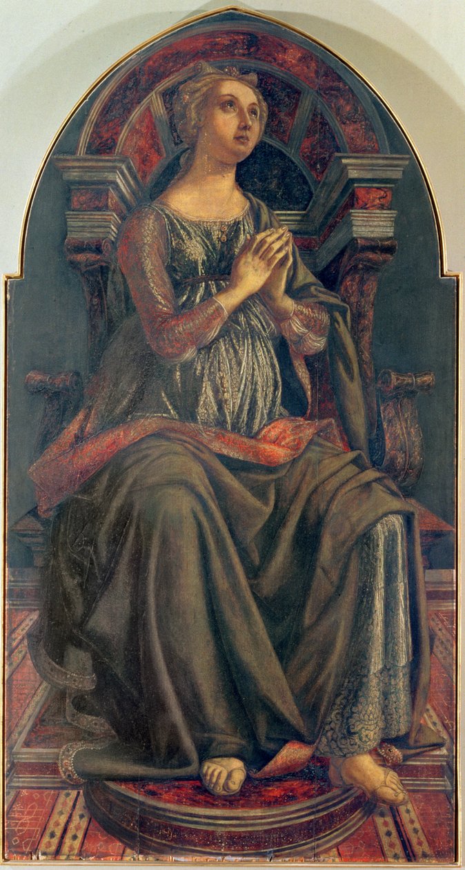 Hope, ze série panelů zobrazujících Ctnosti navržených pro Radní komoru Síně kupeckého cechu, 1469 (tempera na panelu) od Piero del Pollaiolo