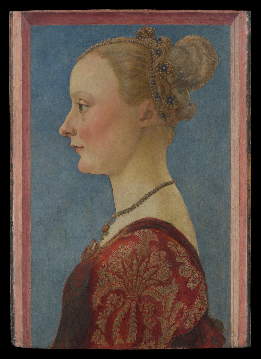 Portrét ženy, cca 1480 (tempera na dřevě) od Piero del Pollaiuolo