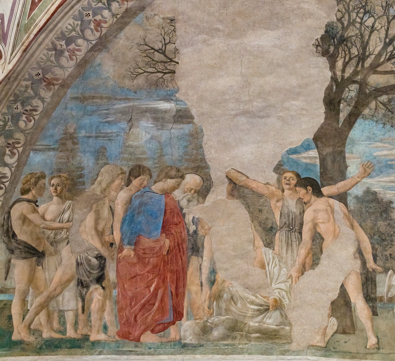 Adamova smrt (detail) od Piero della Francesca