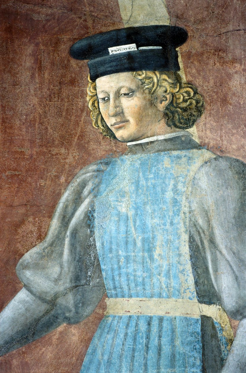 Detail z Legendy o pravém kříži zobrazující mučení Židů od Piera della Francesca od Piero della Francesca