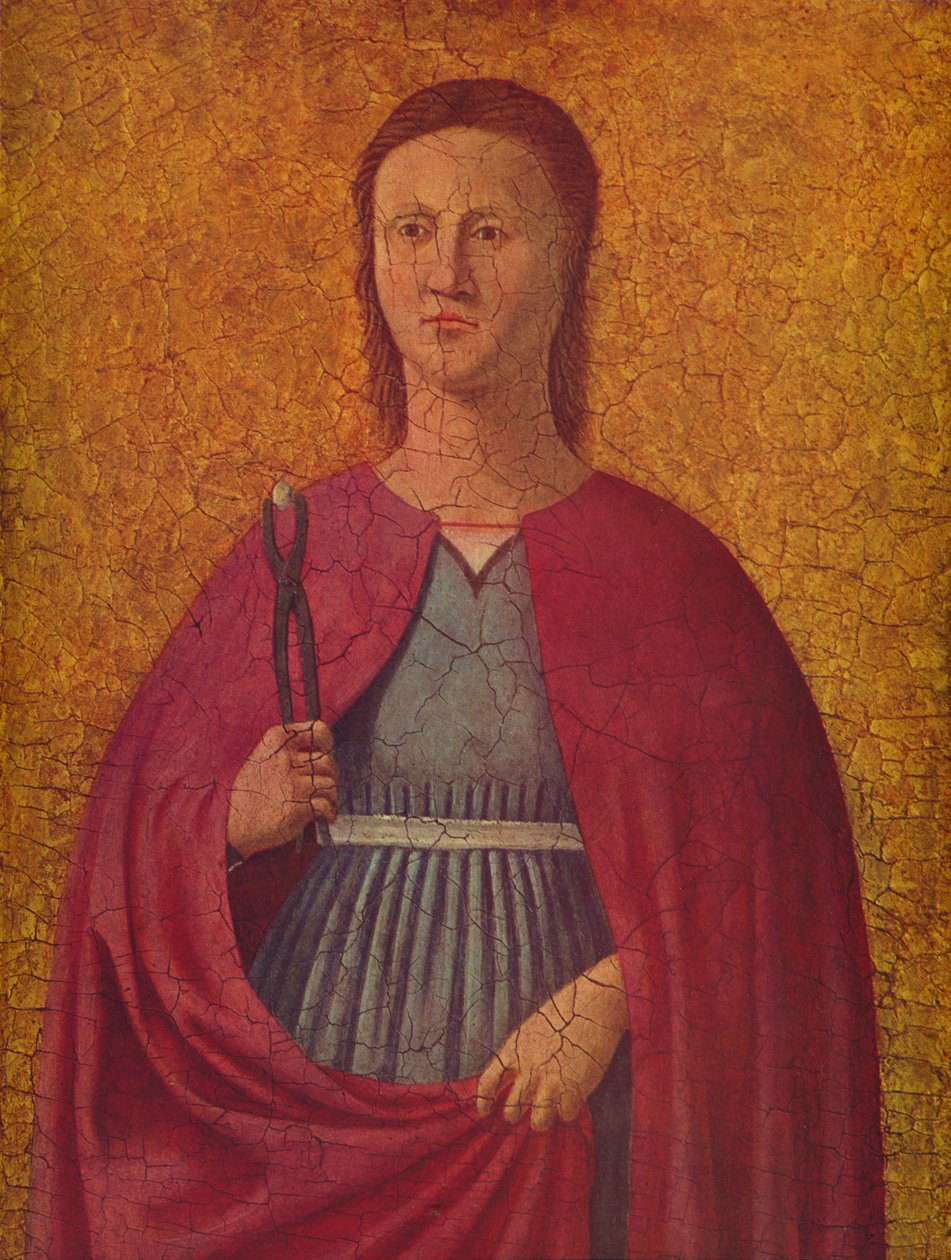 Svatá Apollonie, c1455-1460 od Piero della Francesca