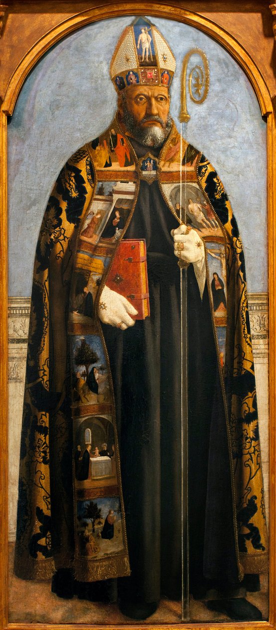 Svatý Augustin - Malba Piera della Francesca (asi 1415-1492), tempera na dřevě od Piero della Francesca