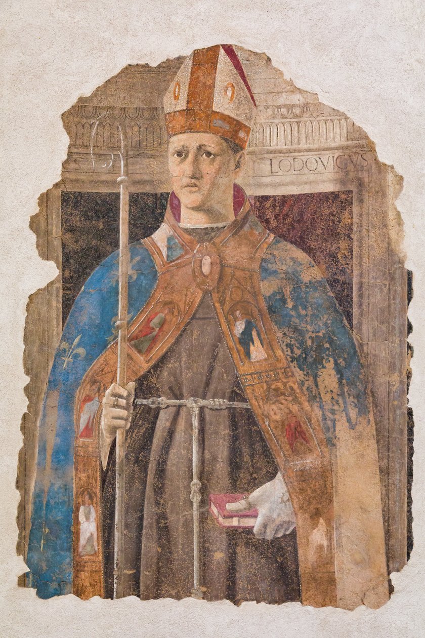 Svatý Ludvík z Toulouse, fragment od Piero della Francesca