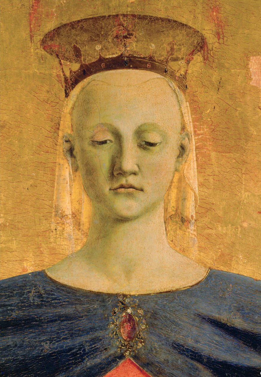 Svatá Marie "della Misericordia", ústřední část poliptichu namalovaného pro "Confratelli della Misericordia". od Piero della Francesca
