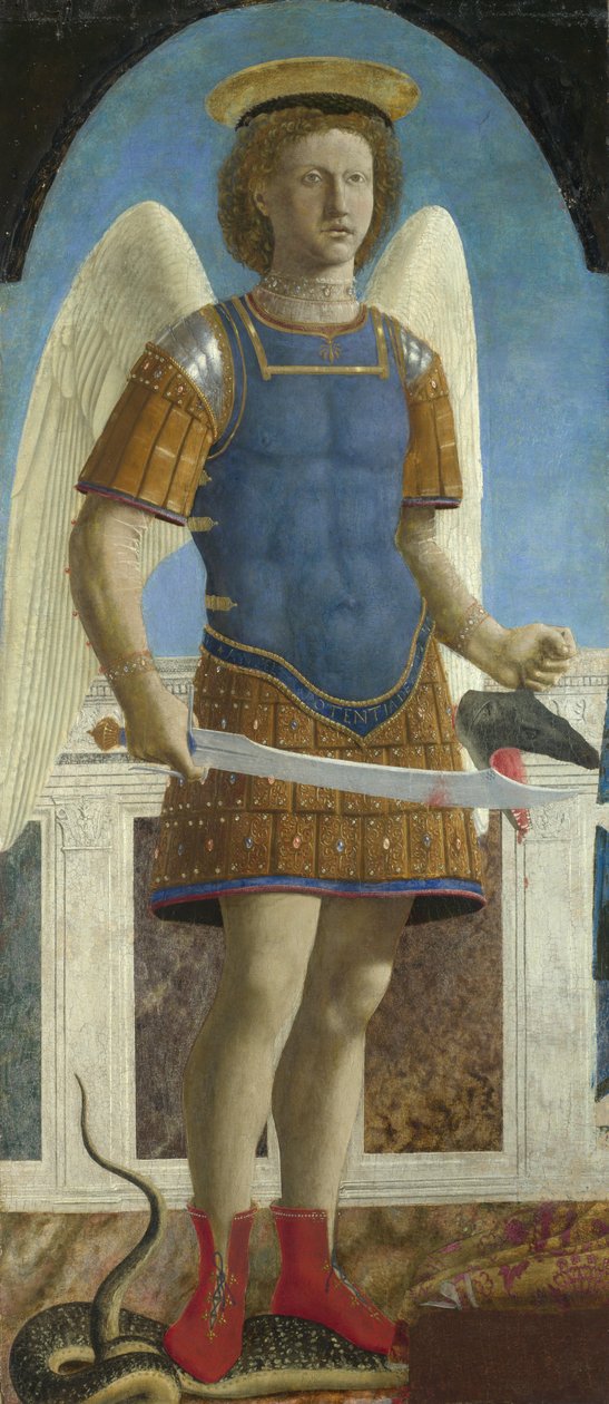 Svatý Michael Archanděl, 1469 od Piero della Francesca