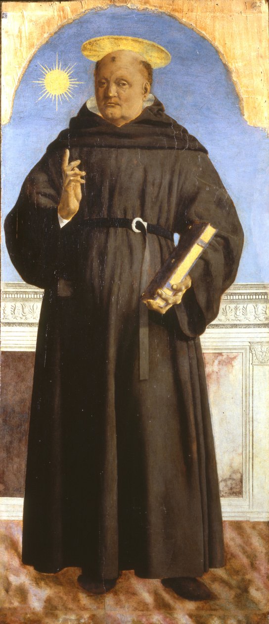 Svatý Mikuláš z Tolentina, 1454-1459 od Piero della Francesca