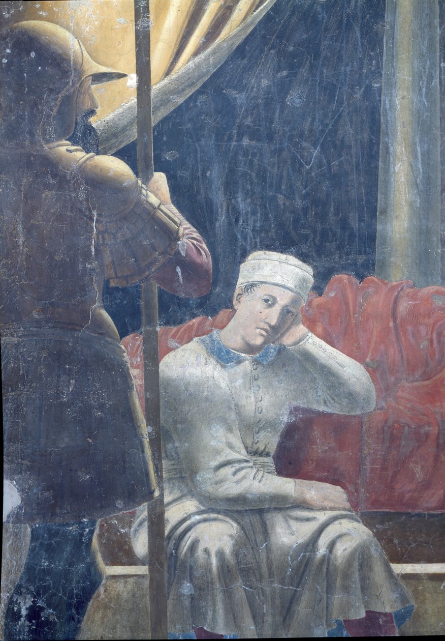 Konstantinův sen, dokončen 1464 (detail) od Piero della Francesca