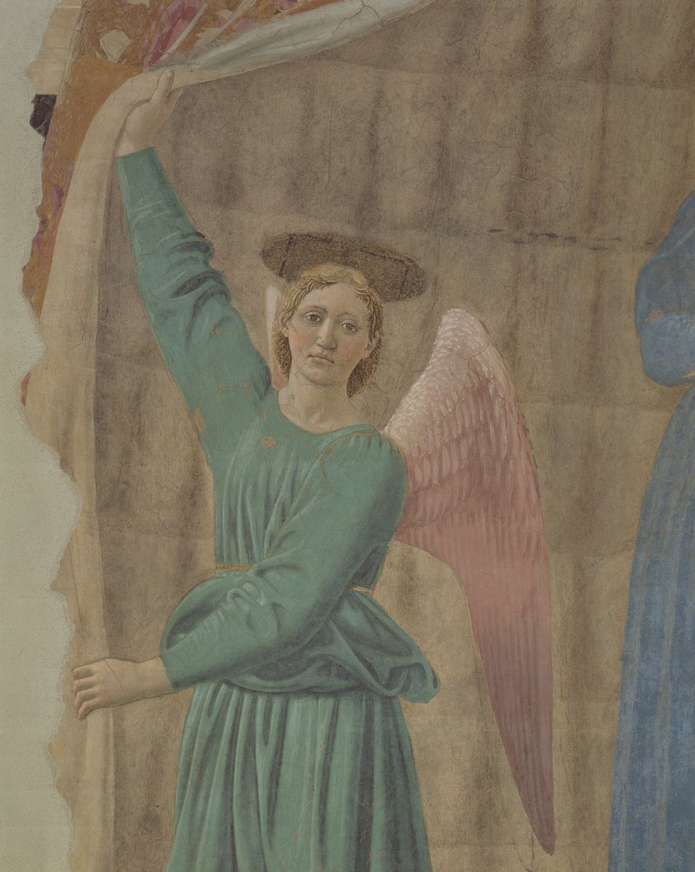 Madonna del Parto, c.1450-70 (detail) (po restaurování) (viz také 75561, 169194 a 172471) od Piero della Francesca