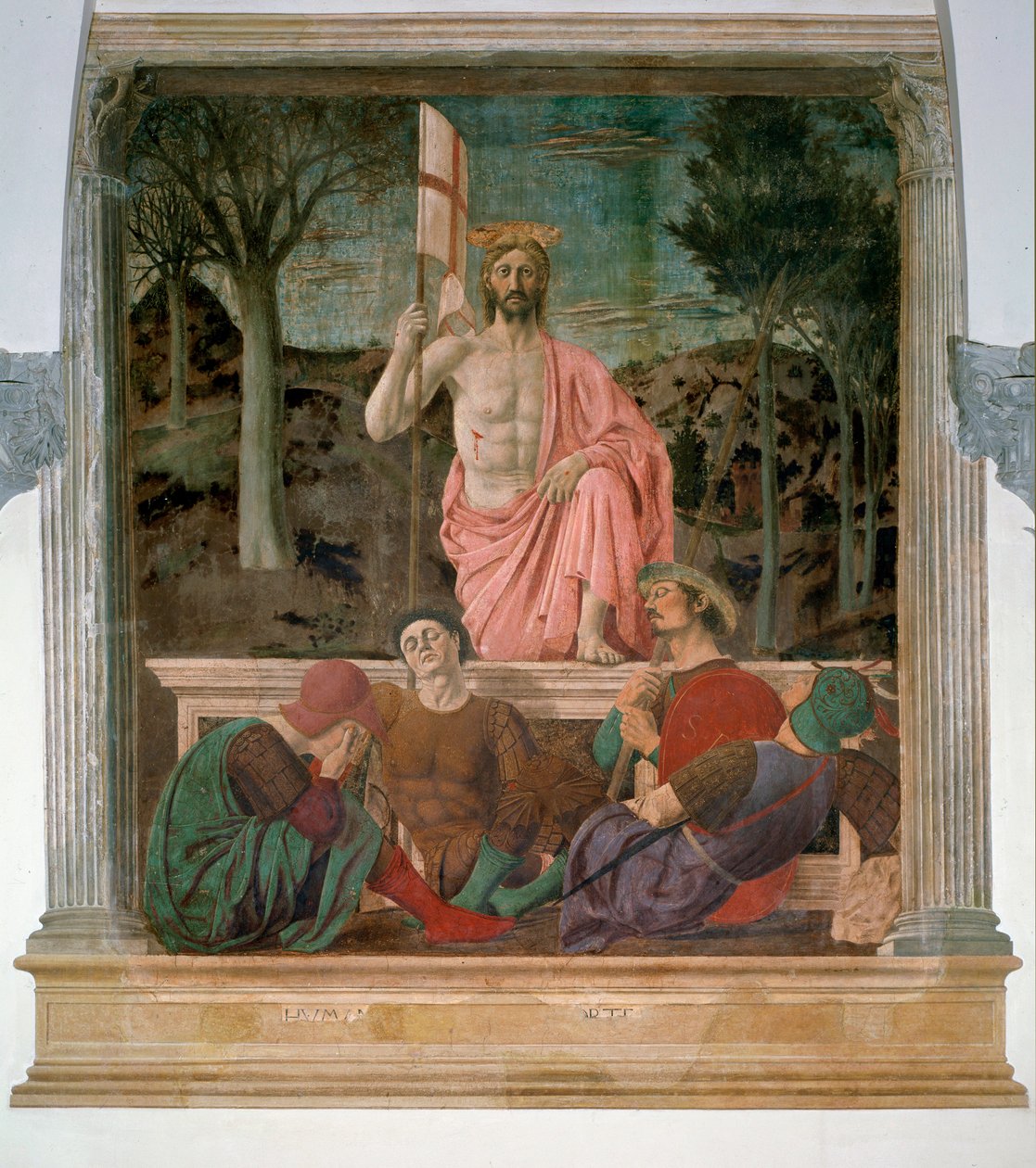 Vzkříšení Krista - Freska od Piero della Francesca