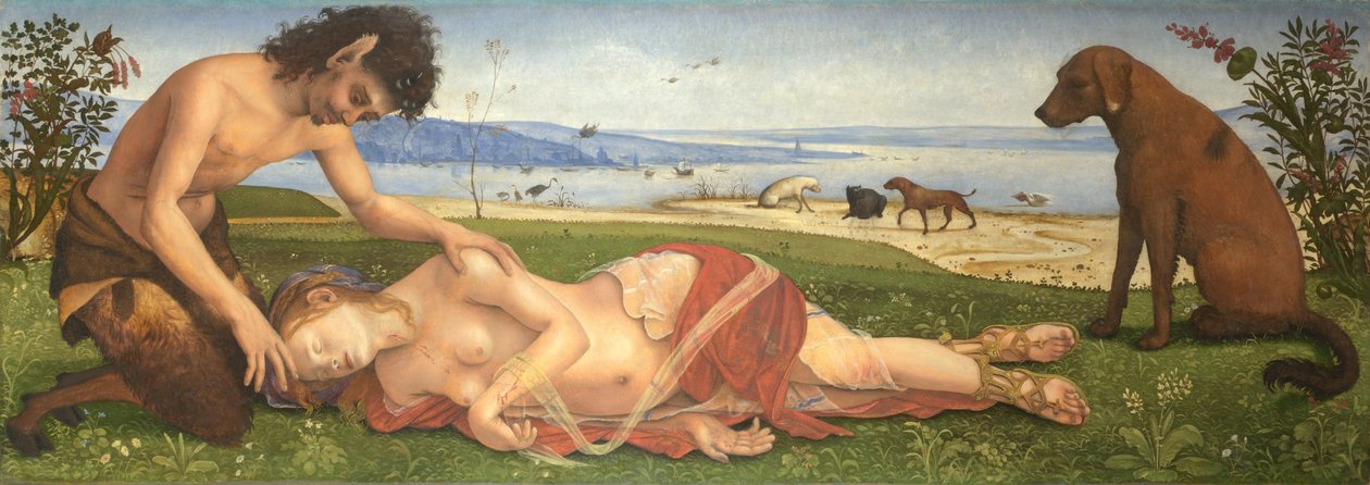 Satyr truchlící nad nymfou, c. 1495 od Piero di Cosimo