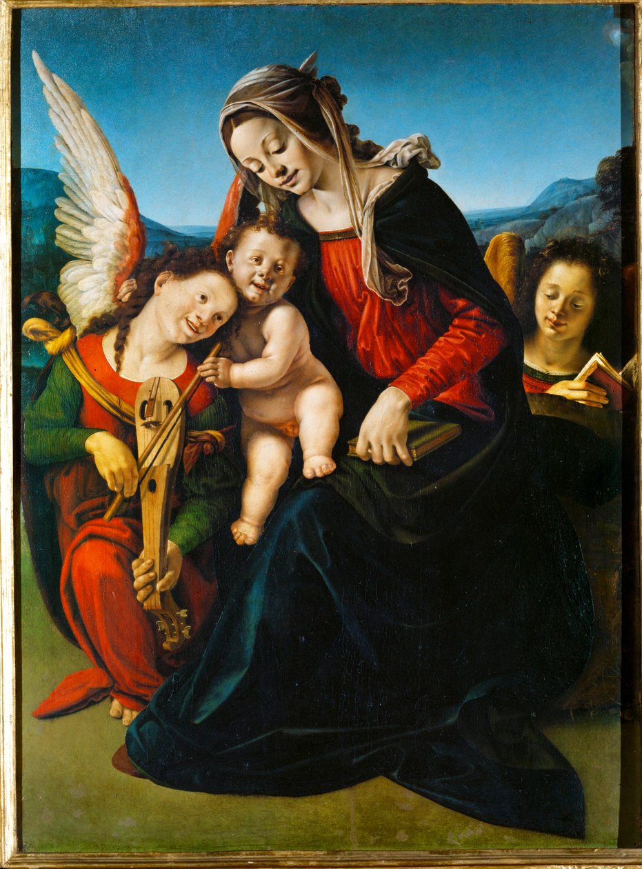 Madona s dítětem a anděly od Piero di Cosimo