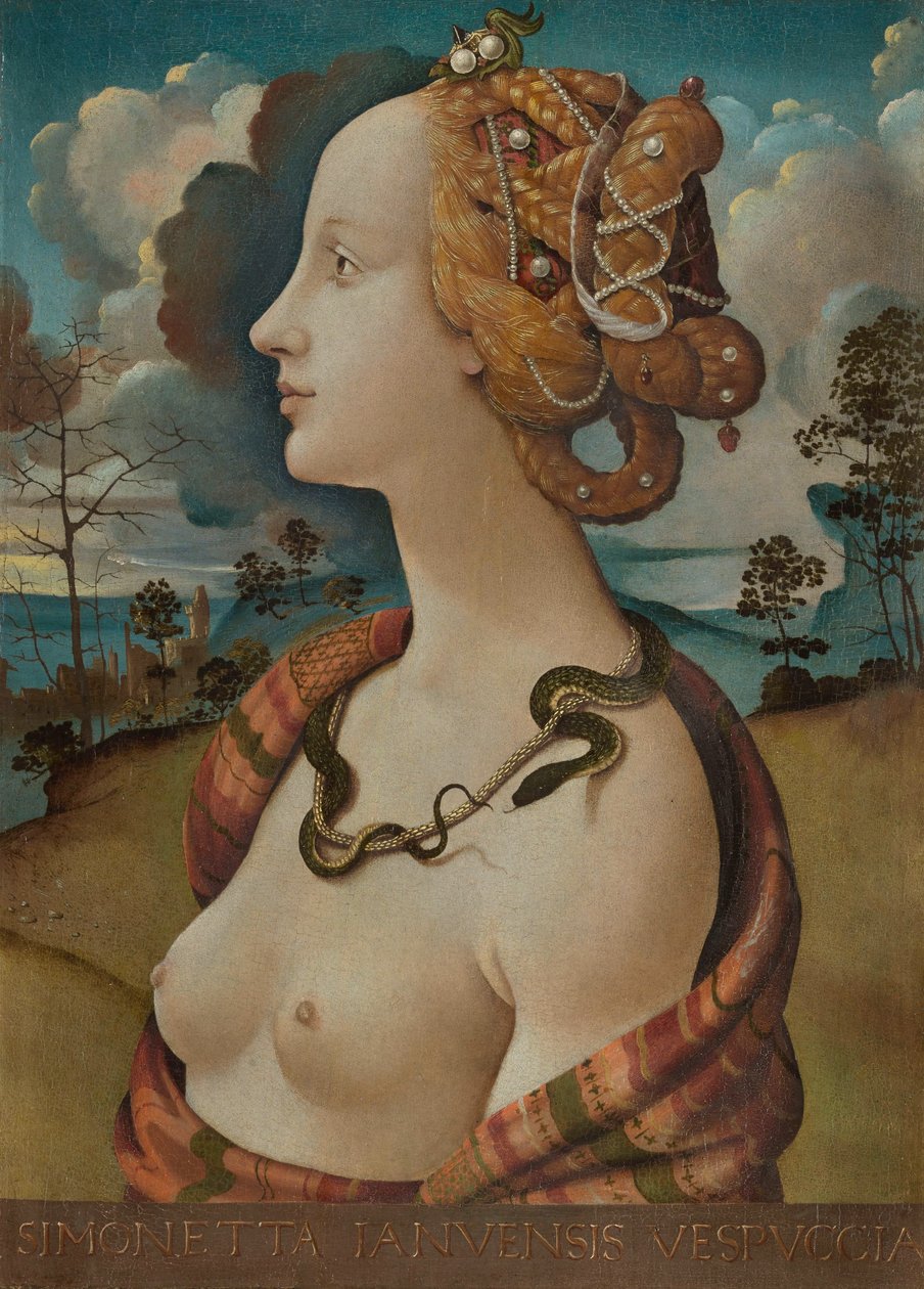 Portrét Simonetty Vespucci od Piero di Cosimo
