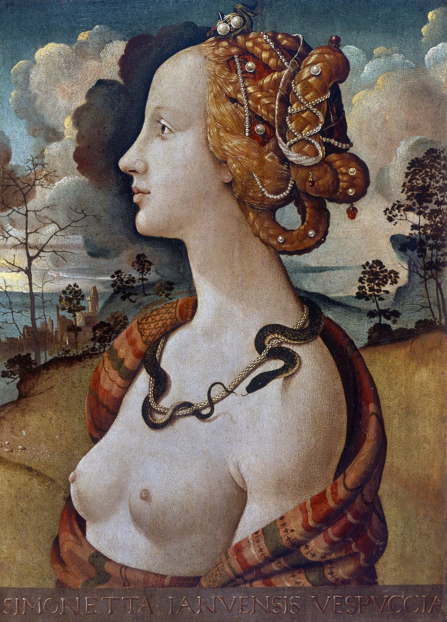 Portrét Simonetty Vespucciové jako Kleopatry (1453-1476) od Piero di Cosimo
