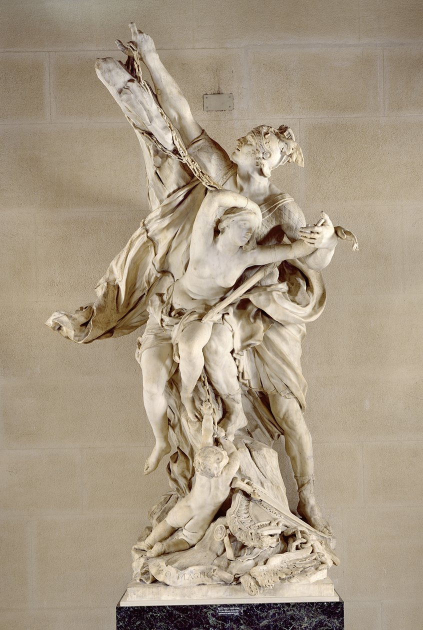 Perseus a Andromeda, 1684 (mramor) od Pierre and Veyrier, Christophe Puget
