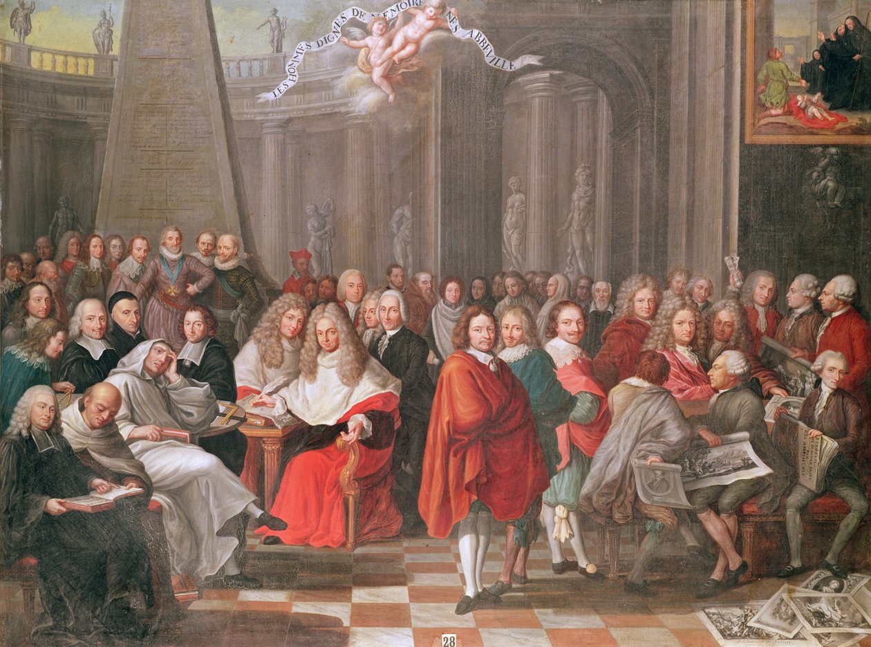 Skupina vážených pánů narozených v Abbeville nebo jeho okolí od Pierre Adrien Choquet