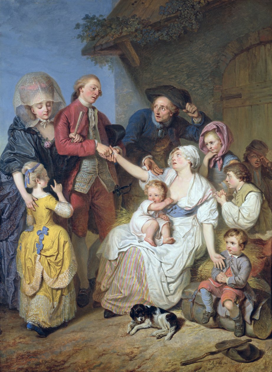 Charita, 1777 od Pierre Alexandre Wille