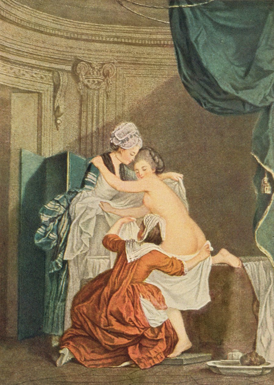 The Bath, rytina Nicolase Francoise Regnaulta od Pierre Antoine Baudouin