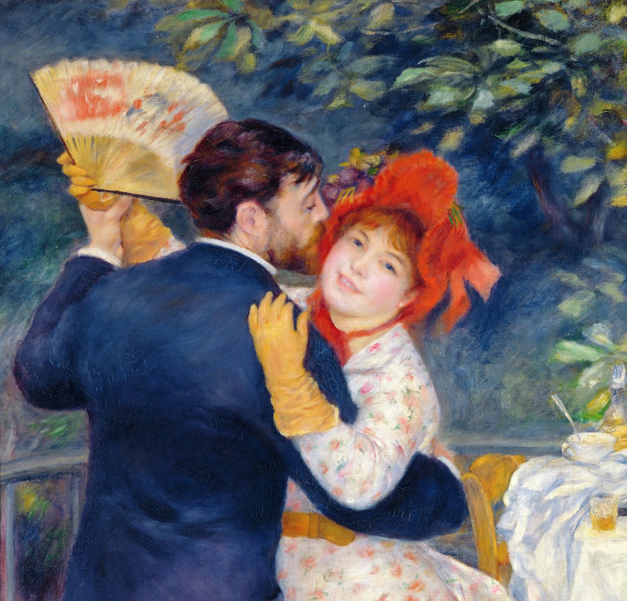 Tanec na venkově, 1883 (detail 37338) od Pierre Auguste Renoir
