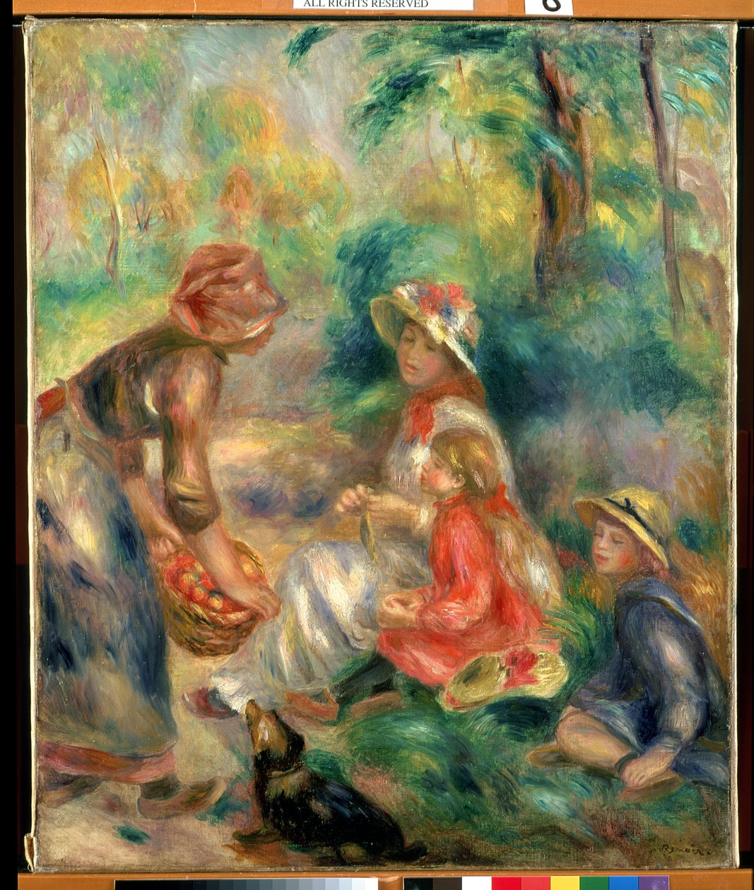 Prodejce Apple, kolem roku 1889 od Pierre Auguste Renoir