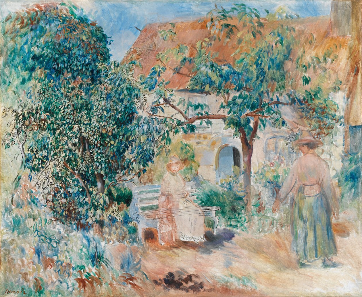 Na zahradě v Bretani od Pierre Auguste Renoir