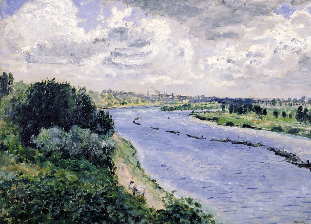 Čluny na Seině, kolem roku 1869 od Pierre Auguste Renoir