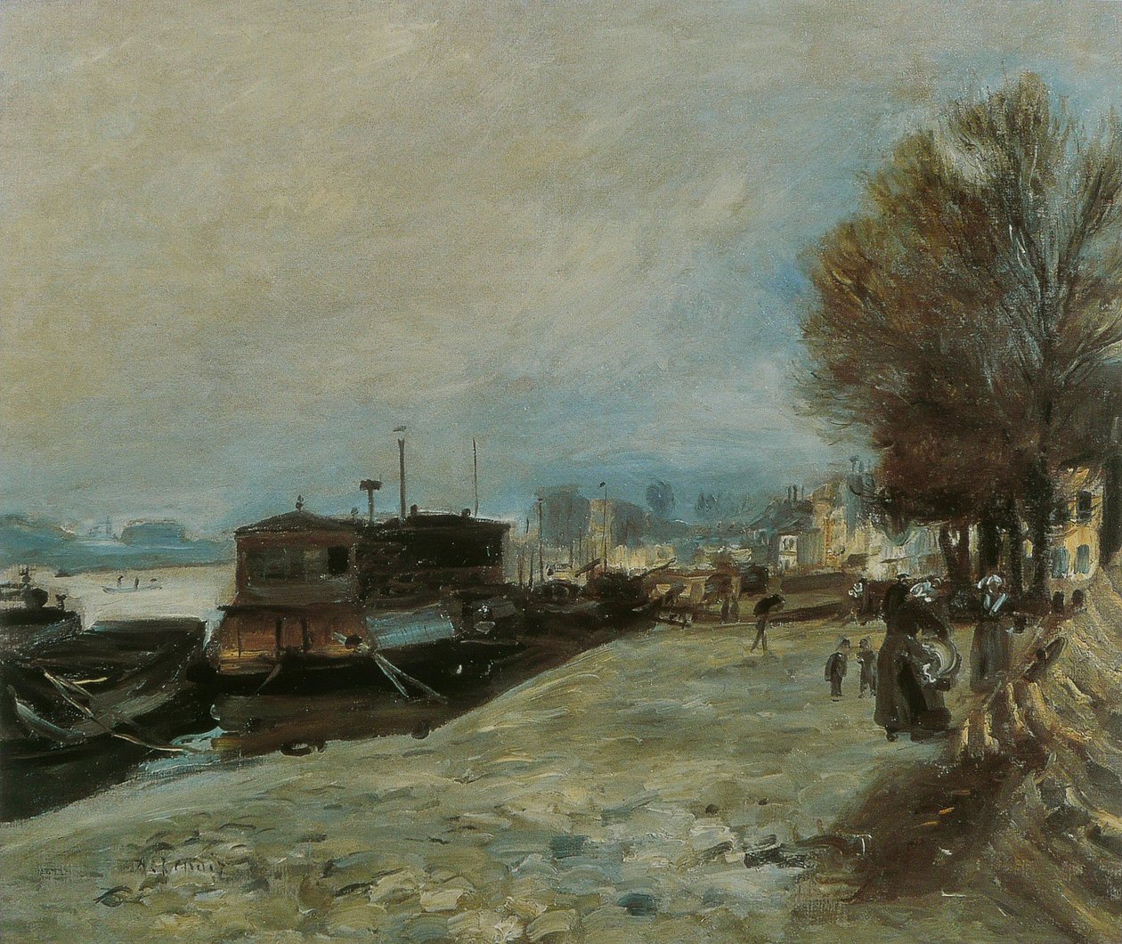 Prádelna na Seině od Pierre Auguste Renoir