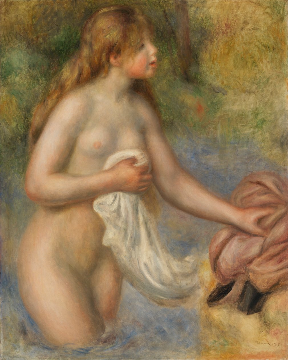 Bather od Pierre Auguste Renoir