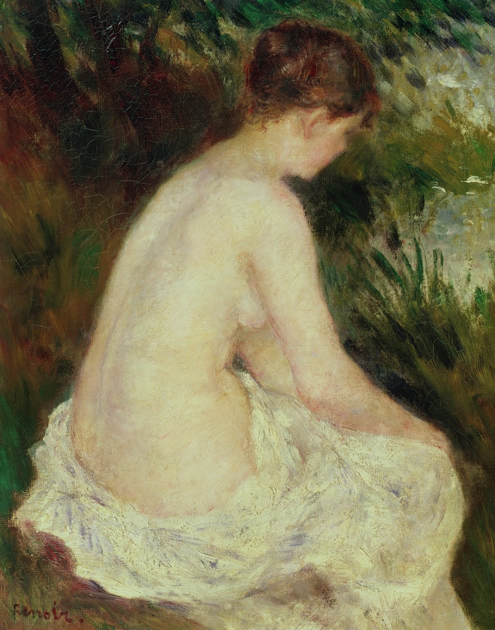 Bather, 1879 od Pierre Auguste Renoir
