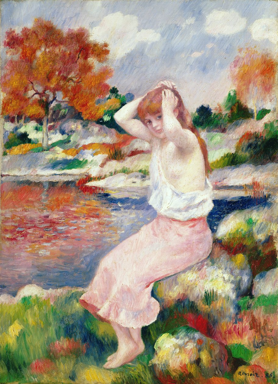 Bather, 1885 od Pierre Auguste Renoir