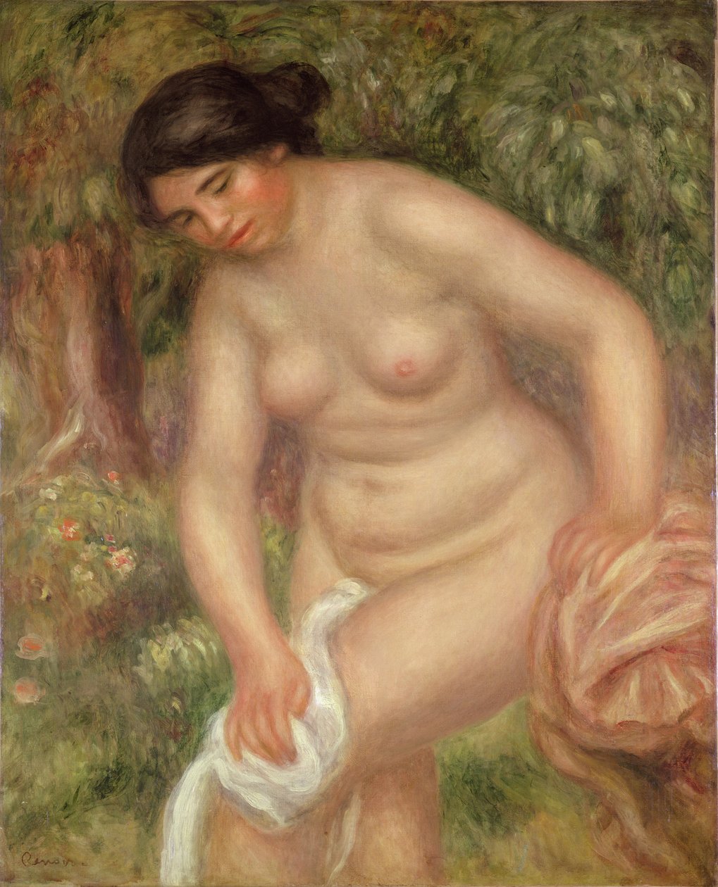 Koupání se suší, 1895 od Pierre Auguste Renoir