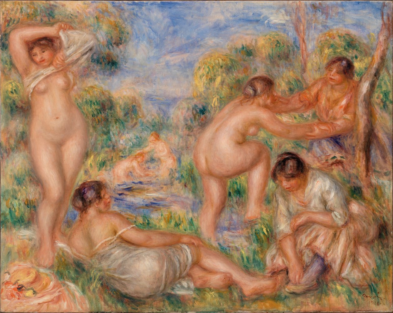 Koupací skupina od Pierre Auguste Renoir
