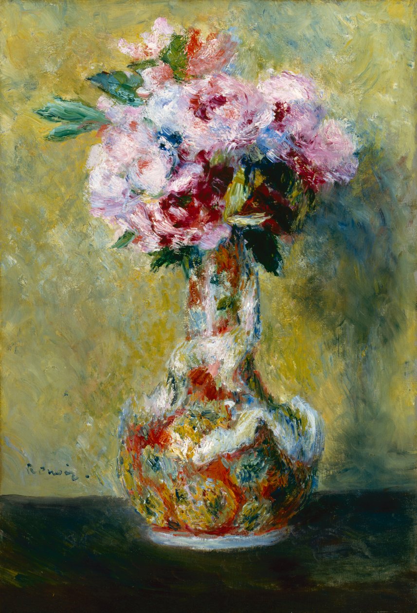 Kytice ve váze od Pierre Auguste Renoir