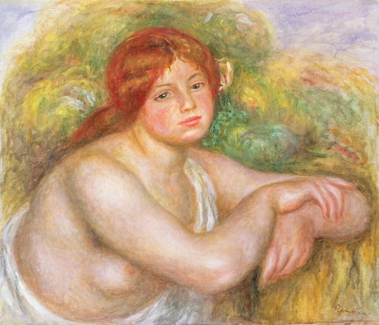 Busta aktu, 1909 od Pierre Auguste Renoir