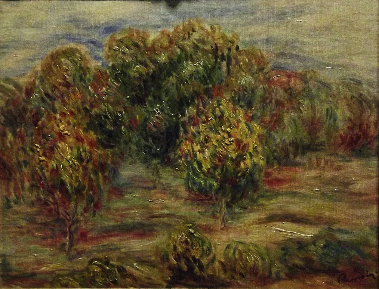 Krajina Cagnes od Pierre-Auguste Renoir