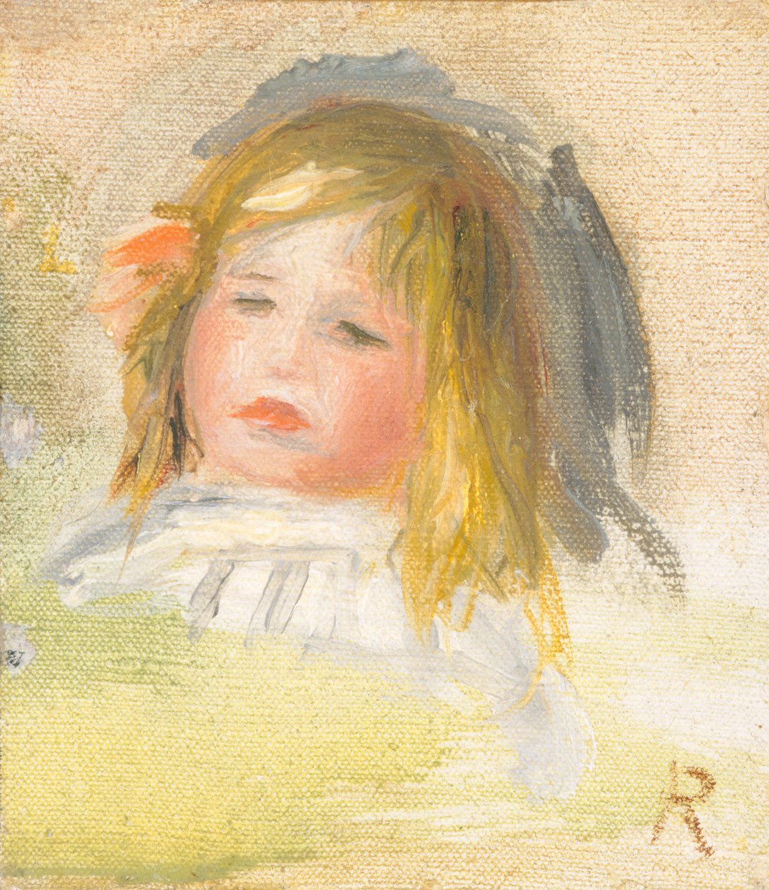 Dítě s blond vlasy, 1895-1900 od Pierre Auguste Renoir