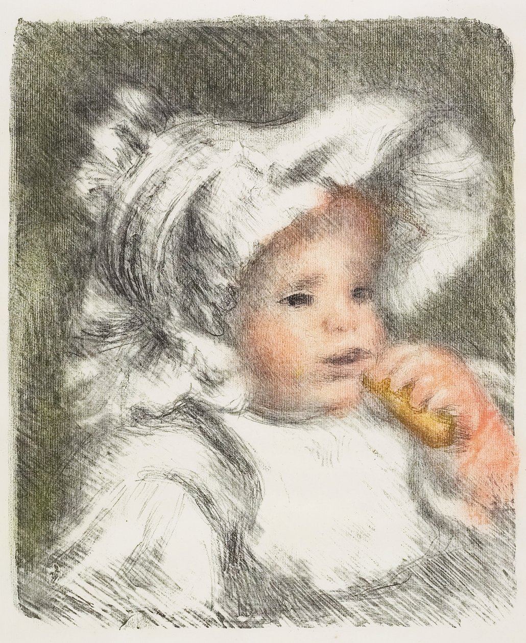 Dítě se sušenkou, 1899 od Pierre Auguste Renoir