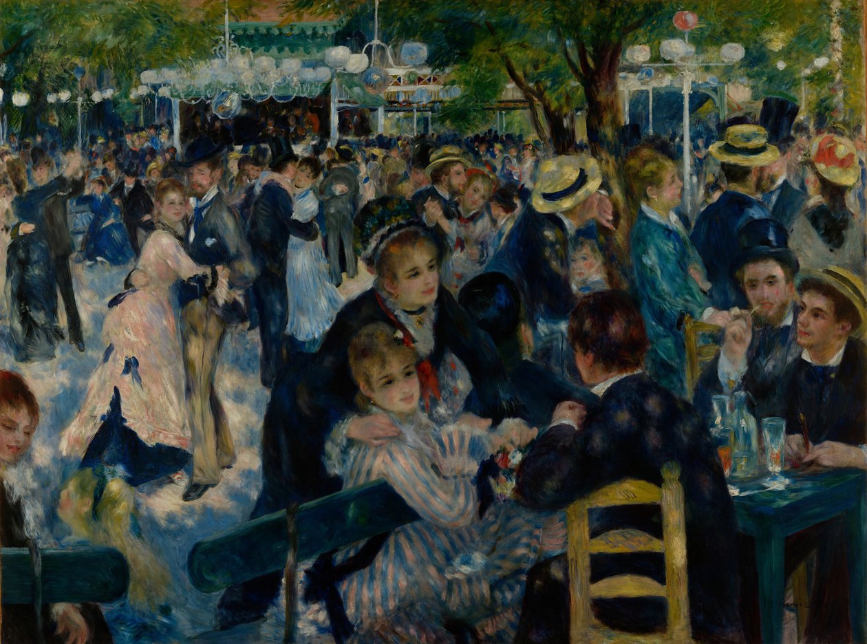 Tančete v Le Moulin de la Galette od Pierre Auguste Renoir