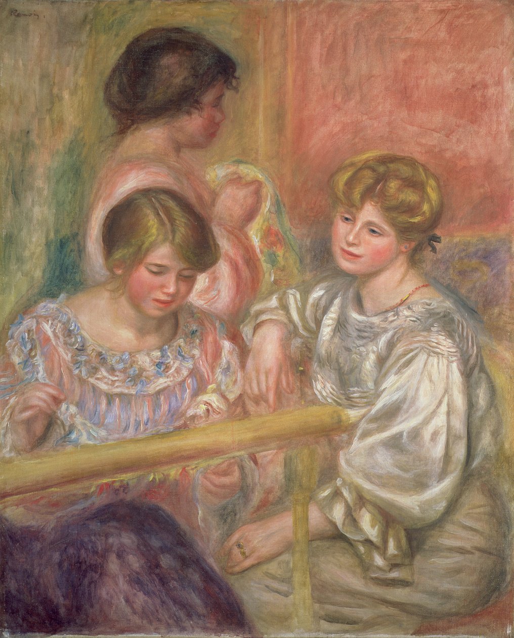 Vyšívači, kolem roku 1904 od Pierre Auguste Renoir