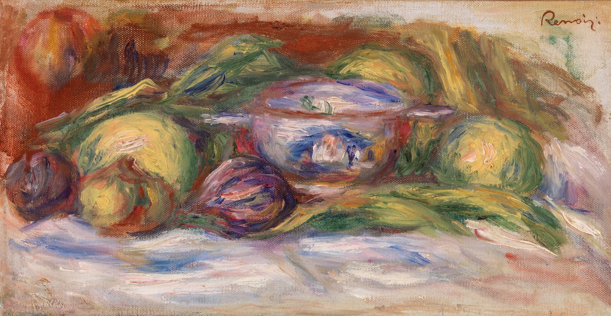 Sklenice na fíky a cukrovinky, kolem roku 1914 od Pierre Auguste Renoir