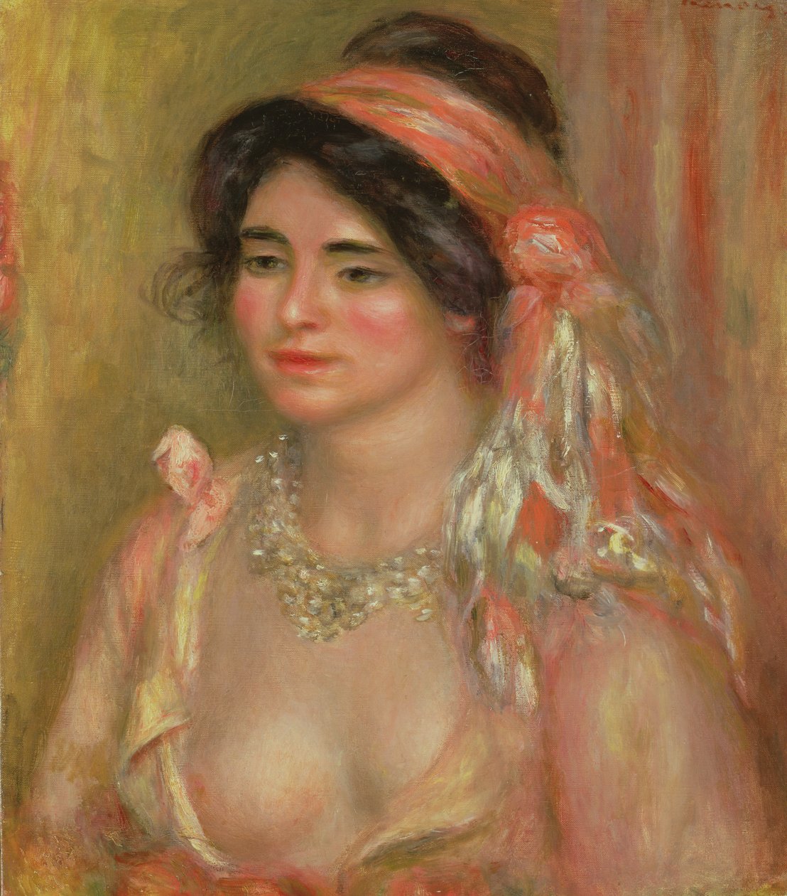Gabrielle v alžírské čelence, 1911 od Pierre Auguste Renoir