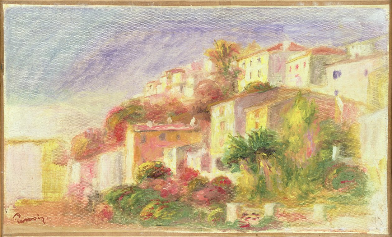 Zahrada pošty v Cagnes, 1918 od Pierre Auguste Renoir