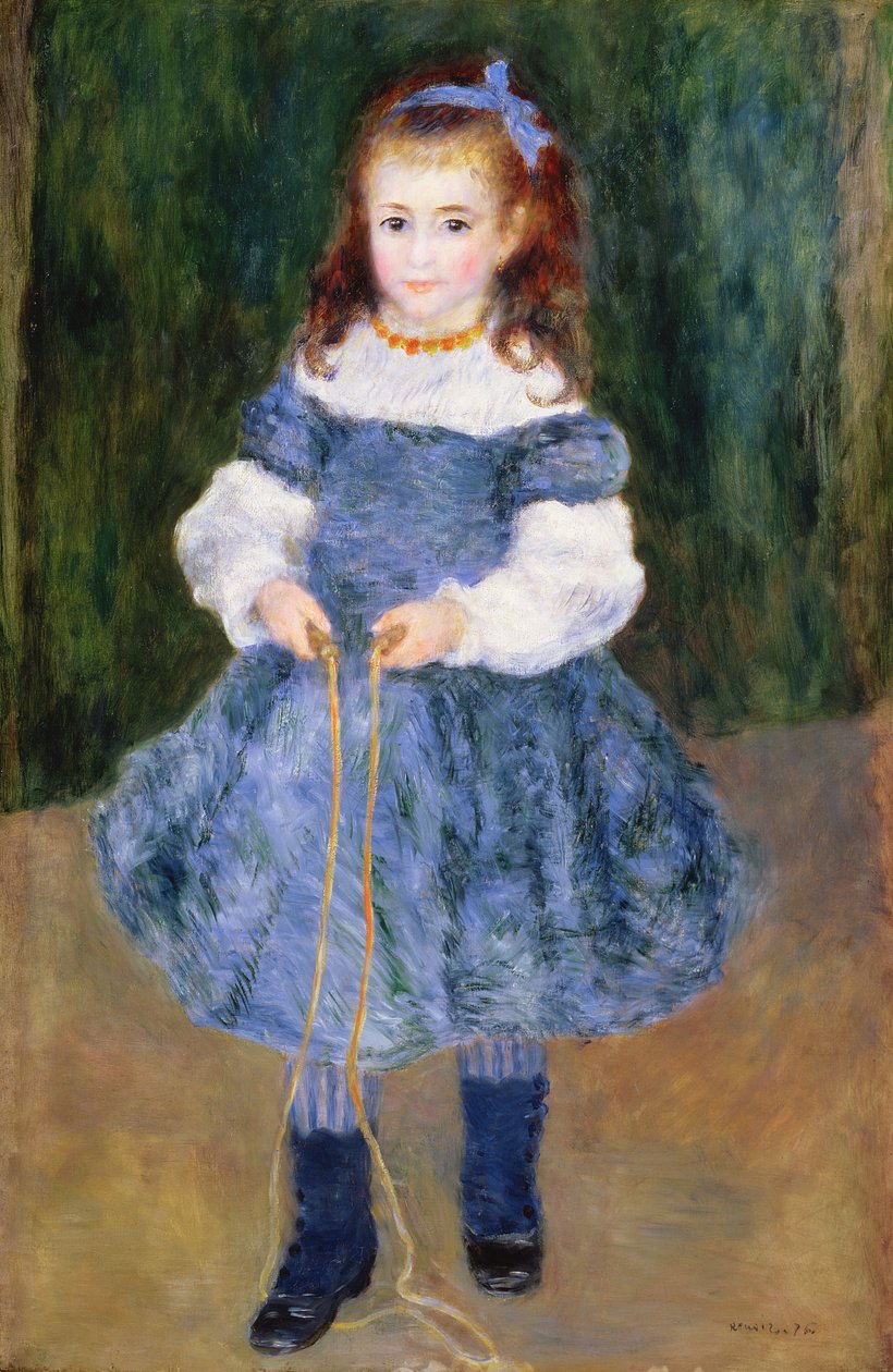 Dívka se skákáním přes švihadlo, 1876 od Pierre Auguste Renoir