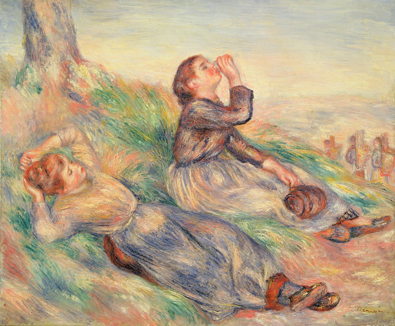 Odpočinek sběračů hroznů, 1884 od Pierre Auguste Renoir