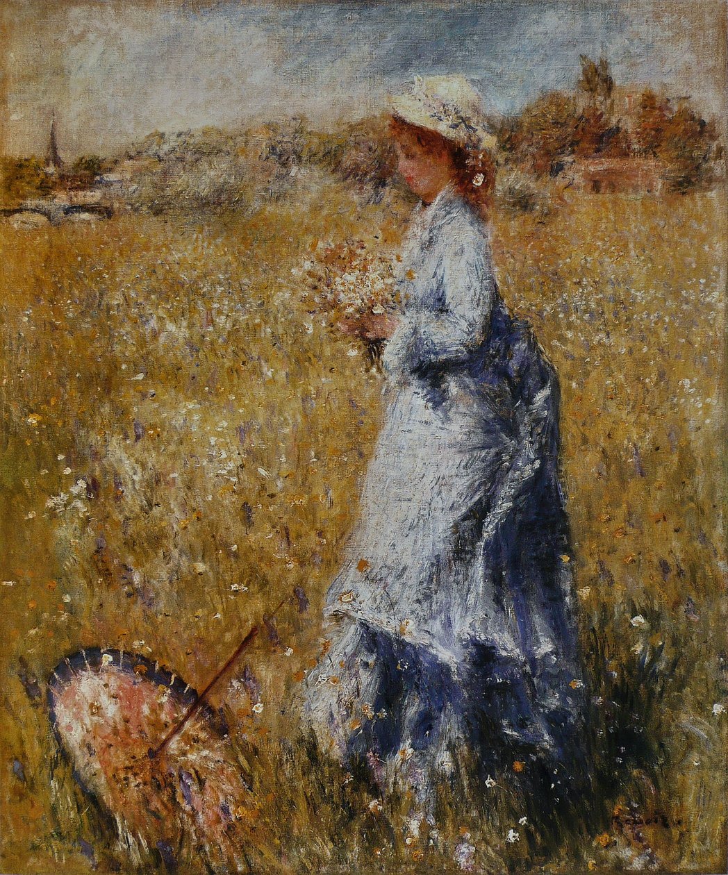 Převrácený lmbrelle od Pierre Auguste Renoir
