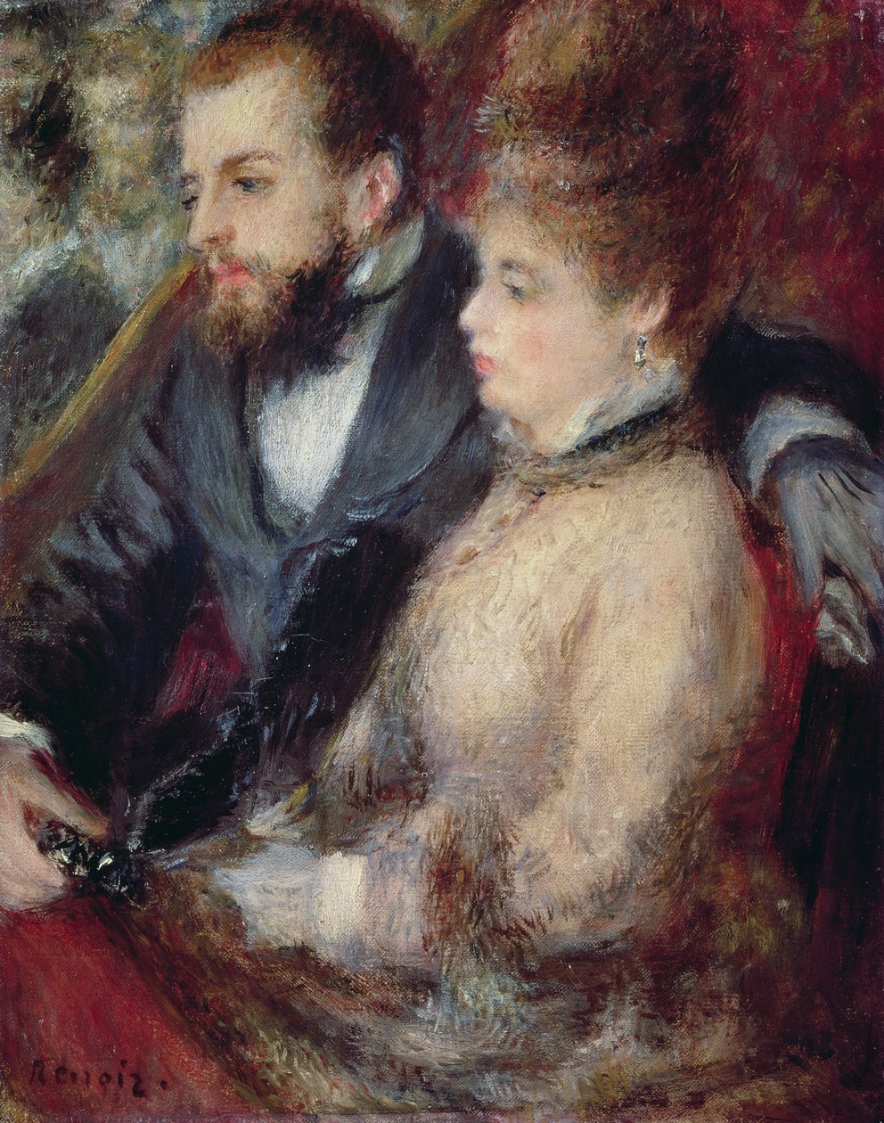 The Lodge, 1873 od Pierre Auguste Renoir